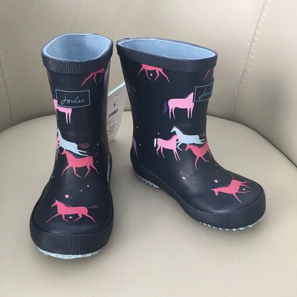 NWT Joules Kids’ Rain Boots Size US8 - Picture 8 of 8